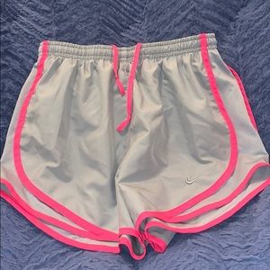 Nike grey and pink shorts